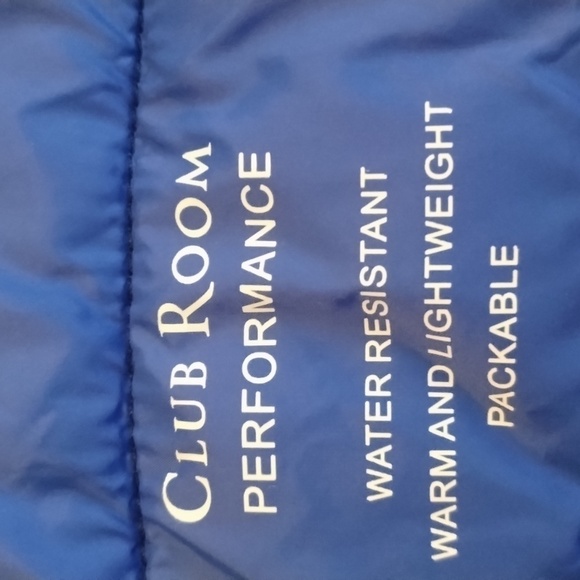 Club Room Quilted Packable Puffer Jacket Zip Pockets Insulated - Picture 5 of 8